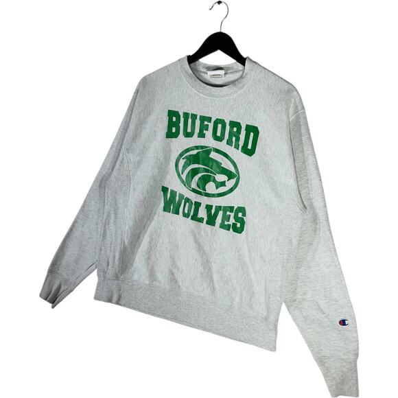 Champion Reverse Weave Buford Wolves Spellout Crewneck - Picture 3 of 7